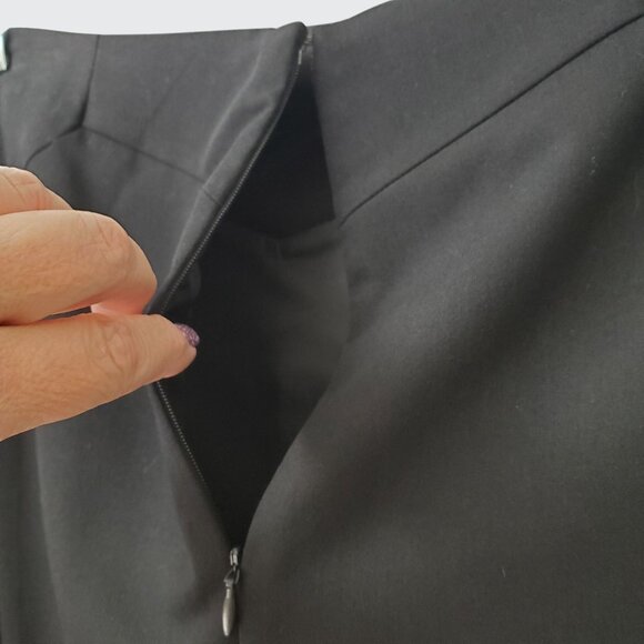 Worthington Womens Black Pencil Skirt Size 8 Polyester Blend Sleek Office Wear - Picture 5 of 7